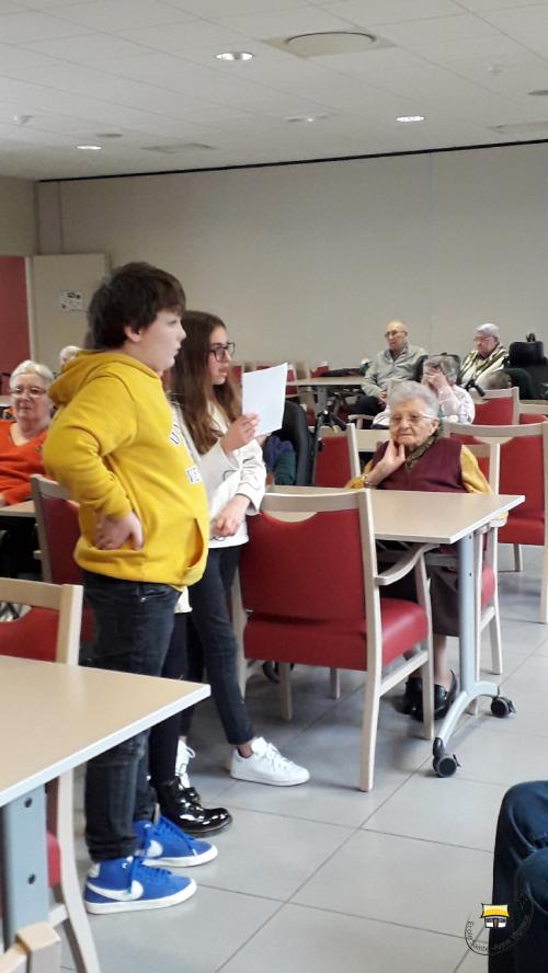 La classe de CM2 à la maison de retraite